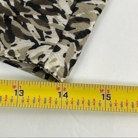 Geoffrey Beene Brown Tan Sheer Pleated Office to Date Night Skirt NWOT Size 2 - Picture 8 of 9